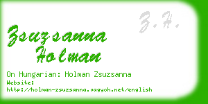 zsuzsanna holman business card
